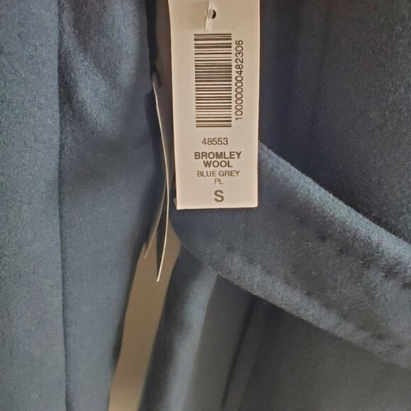 NWT Babaton Blue Grey Bromley Wool Coat Size Small - Picture 9 of 16